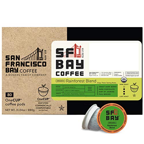 Sf Bay Coffee Onecup Organic Rainforest Blend 80 Ct Medium Roast Sf Bay Coffee Onecup Organic Rainforest Blend 80 Ct Medium Roast