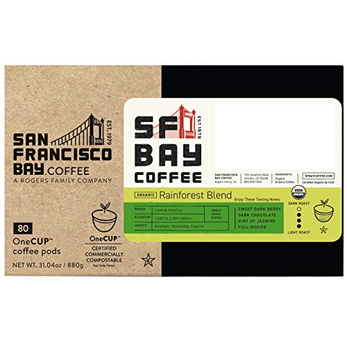 Sf Bay Coffee Onecup Organic Rainforest Blend 80 Ct Medium Roast Sf Bay Coffee Onecup Organic Rainforest Blend 80 Ct Medium Roast