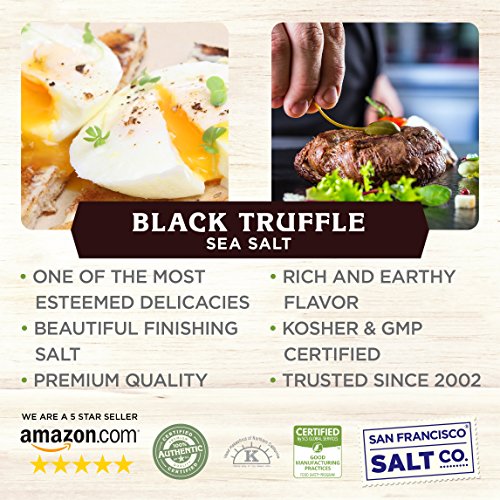 4 Oz. Glass Shaker - Authentic Italian Black Truffle Gourmet Sea