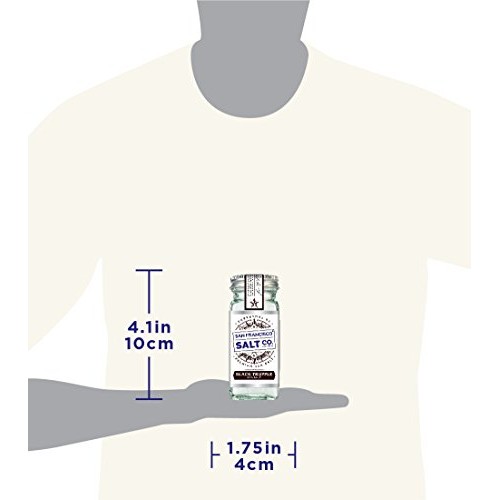 4 Oz. Glass Shaker - Authentic Italian Black Truffle Gourmet Sea