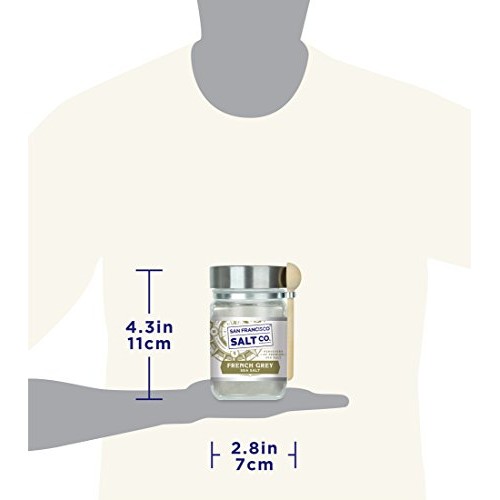 8 Oz. Chefs Jar - French Grey Sea Salt - Sel Gris By San Franci
