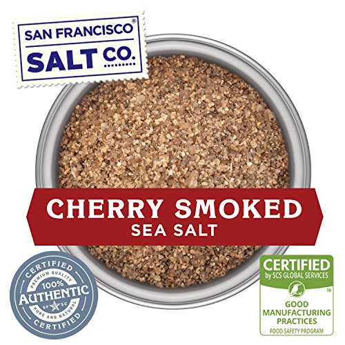 Cherrywood Smoked Sea Salt - 2 Lb. Bag Fine Grain By San Francis