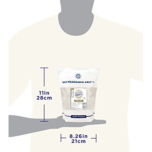 French Grey Sea Salt 5 Lb. Bag Fine Grain - Sel Gris By San Fran