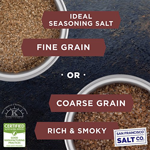 Hickory Smoked Sea Salt 2 Lb. Bag - Fine Grain By San Francisco