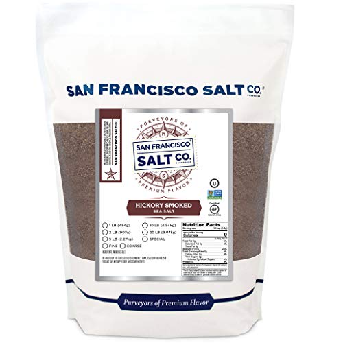 Hickory Smoked Sea Salt 2 Lb. Bag - Fine Grain By San Francisco