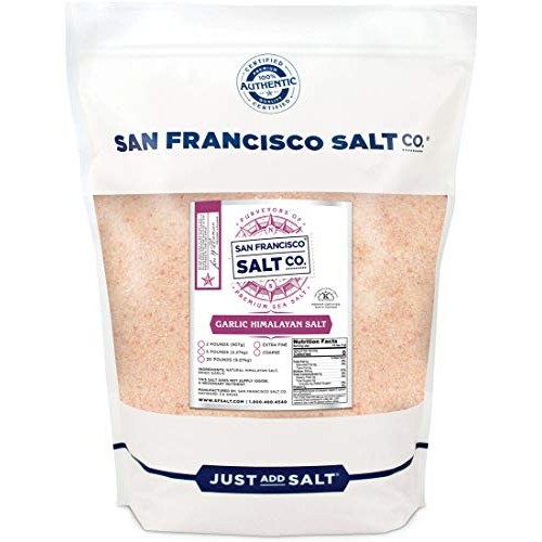 Himalayan Garlic Salt - 2 Lb. Extra-Fine Bulk Bag By San Francis