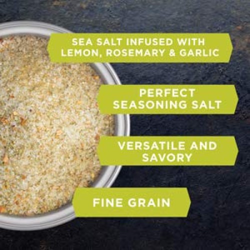 Organic Lemon Rosemary Sea Salt 2 Lbs. By San Francisco Salt Com