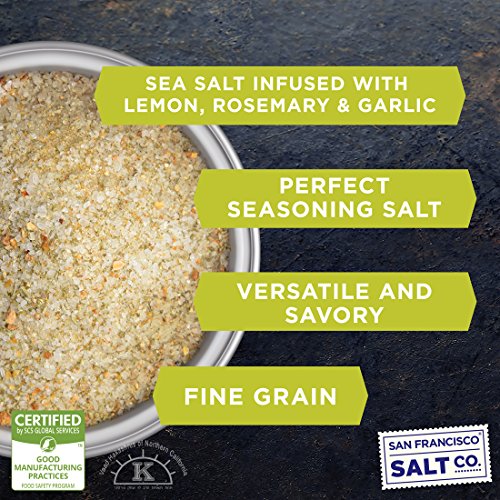 Organic Lemon Rosemary Sea Salt 5 Oz. Pouch By San Francisco Sal