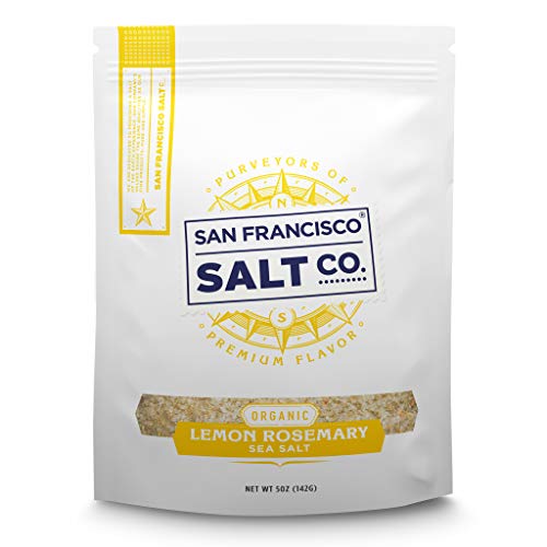 Organic Lemon Rosemary Sea Salt 5 Oz. Pouch By San Francisco Sal