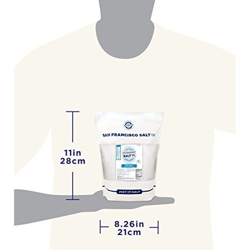 Pacific Ocean Gourmet Sea Salt - 5 Lbs. Bulk Fine Grain By San F