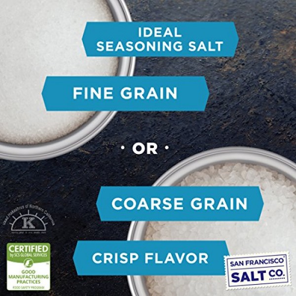 Pacific Ocean Gourmet Sea Salt - 5 Lbs. Bulk Medium Coarse Grain