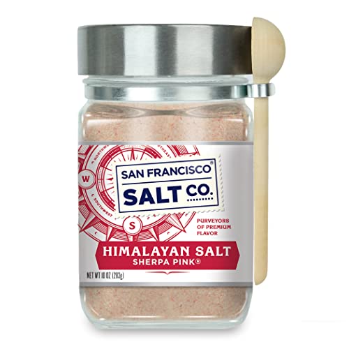Sherpa Pink Himalayan Salt 10 oz. Chefs Jar by San Francisco Sa...