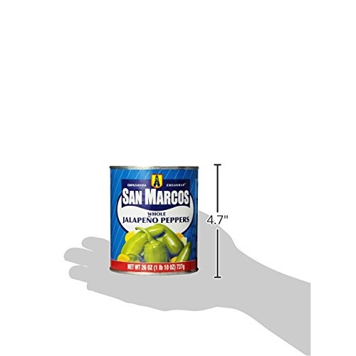 San Marcos Whole Jalapeno Peppers, 26 Oz