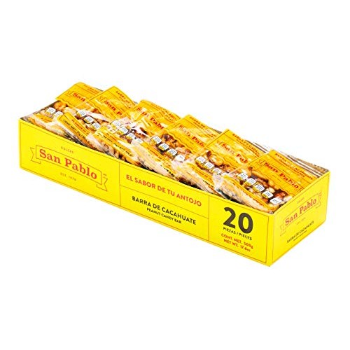 San Pablo Peanut Candy Bar, 3-Pack 20 Pcs Of .88 Oz. Per Pack