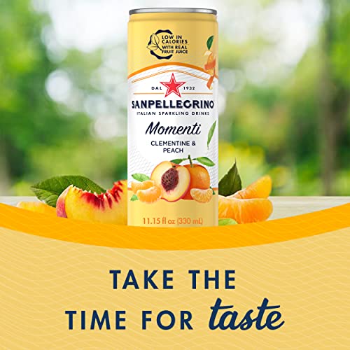 Sanpellegrino Momenti Lemon &Amp; Red Raspberry Cans, 11.15 Fluid Ou