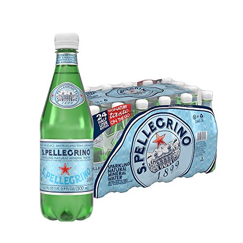 S.Pellegrino Sparkling Natural Mineral Water, 16.9 Fl Oz. 24 Pack