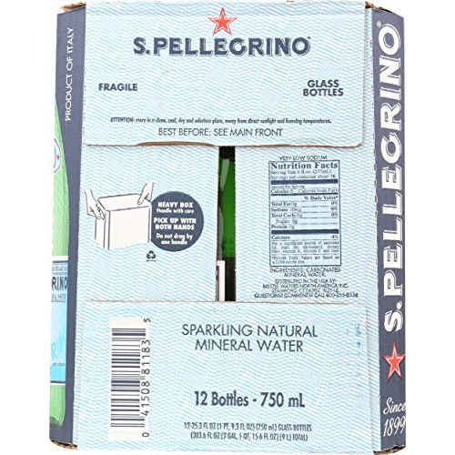 San Pellegrino Mineral Water,303.6 Fl Oz, 25.3 Fl Oz Pack Of 12
