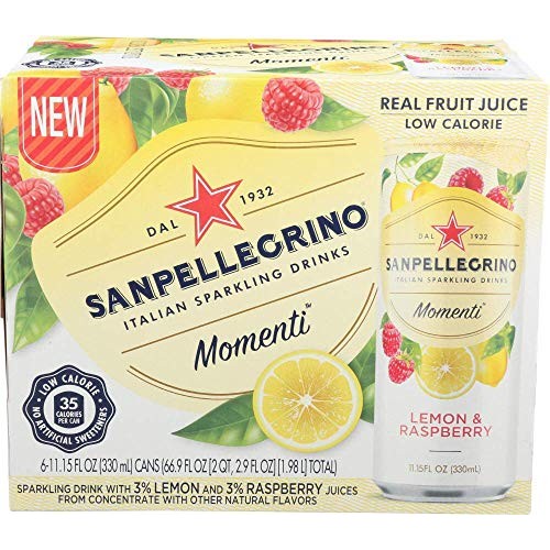 San Pellegrino, Momenti Sparkling Drink Lemon Raspberry, 11.15 F