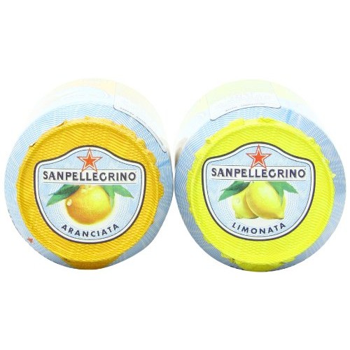 San Pellegrino Sparkling Beverage, Lemon, Orange Variety, 11.15