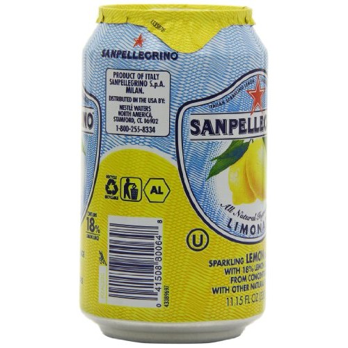 San Pellegrino Sparkling Beverage, Lemon, Orange Variety, 11.15