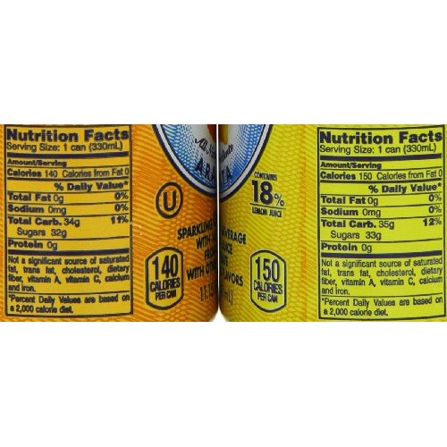 San Pellegrino Sparkling Beverage, Lemon, Orange Variety, 11.15