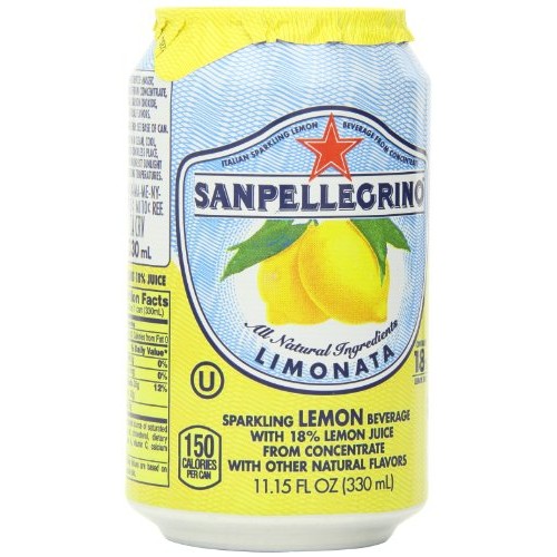 San Pellegrino Sparkling Beverage, Limonata Lemon, 11.15 Fl Oz