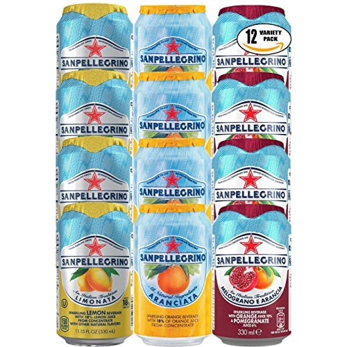 San Pellegrino Variety Pack! Lemon, Orange, Orange And Pomegrana