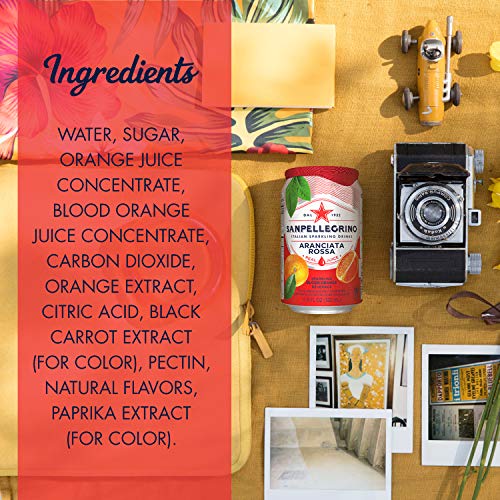 Sanpellegrino Blood Orange Italian Sparkling Drink Traditional,