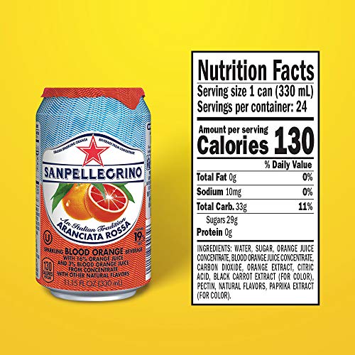 Sanpellegrino Blood Orange Italian Sparkling Drink Traditional,