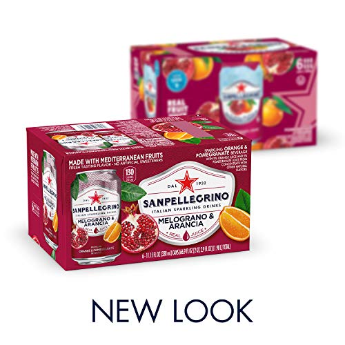 Sanpellegrino Italian Sparkling Drink, Pomegranate And Orange, 1