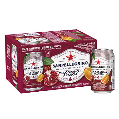 Sanpellegrino Italian Sparkling Drink, Pomegranate And Orange, 1