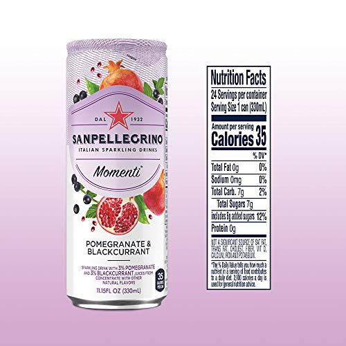 Sanpellegrino Momenti Pomegranate &Amp; Blackcurrant Cans, 11.15 Fl