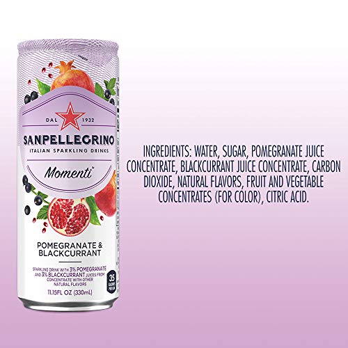 Sanpellegrino Momenti Pomegranate &Amp; Blackcurrant Cans, 11.15 Fl
