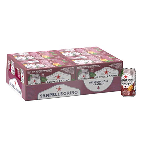 Sanpellegrino Pomegranate And Orange Italian Sparkling Drinks, 1