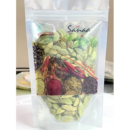 Green Cardamom Pods , Elettaria Cardamom 7-8 Mm Pods - Certified