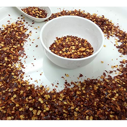 Organic Red Chili Pepper Flakes, Smoked Pepper Flakes, Greek Bou