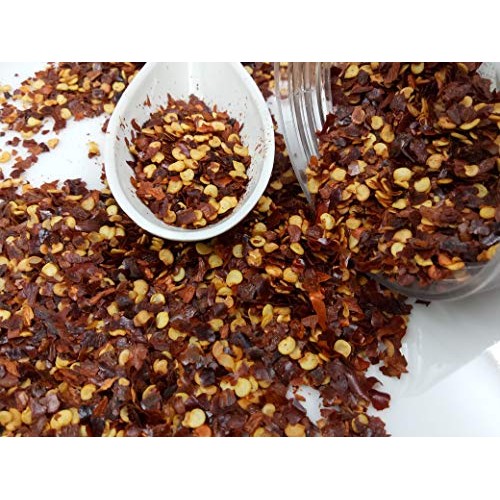 Organic Red Chili Pepper Flakes, Smoked Pepper Flakes, Greek Bou