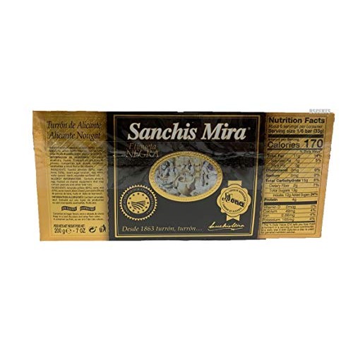 Sanchis Mira Turron De Alicante 7 Oz. Just Arrived From Spain. P