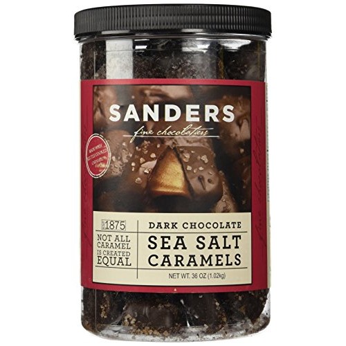 Sanders Dark Chocolate Sea Salt Caramels - 36 Ounces 2.25 Pounds