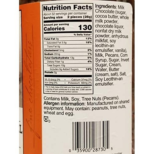 Sanders Milk Chocolate Pecan Caramel Clusters