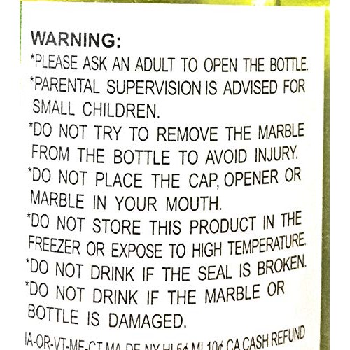 Sangaria Ramune Premium Crabonated Soft Drink Peach Flavor 5 Pac