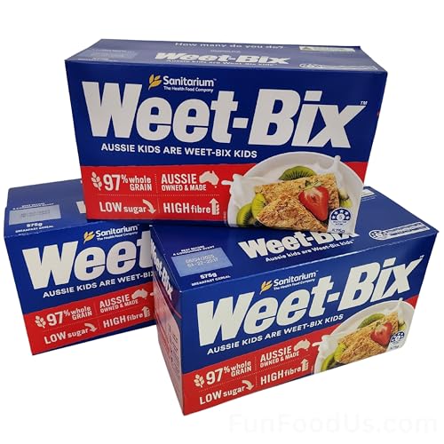 Weet-Bix 97% Whole Grain (PACK OF 3 x 575Kg Box) By Sanitarium A...