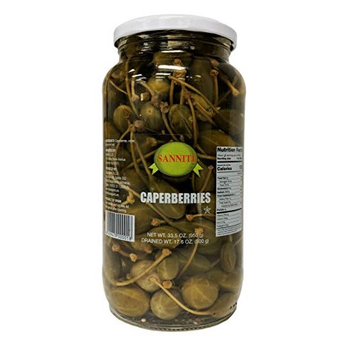 Sanniti Spanish Caperberries Caper Berries In Vinegar And Salt