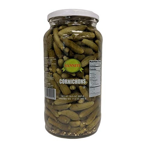 Sanniti Spanish Cornichons - 33.5 Ounce