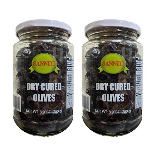 Sanniti Dry Cured Olives, 8.9 Oz Pack Of 2