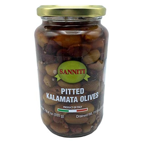 Sanniti Italian Kalamata Pitted Olives, 19.4 Oz 550 G