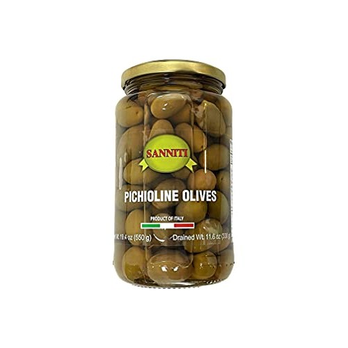 Sanniti Picholine Olives Jar, 19.4 Oz 550G