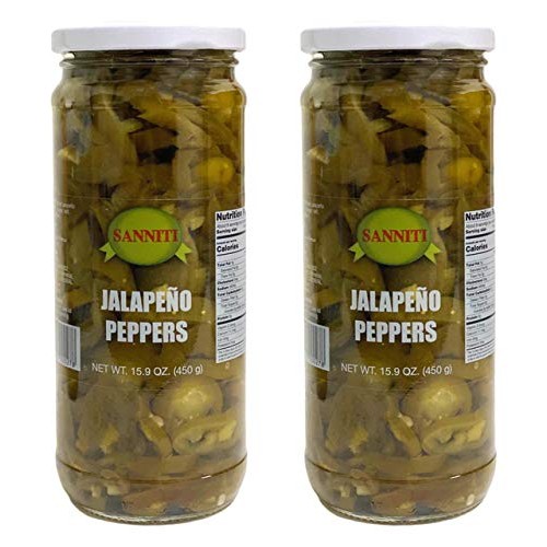 Sanniti Spanish Sliced Jalapeno Peppers, 15.9 Oz Pack Of 2