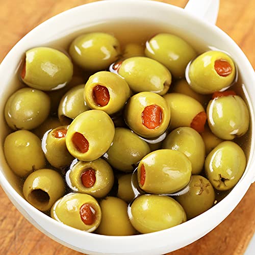 Sanniti Stuffed Queen Olives With Pimento, 19.4 Oz Pack Of 1