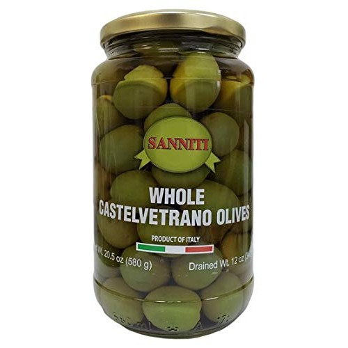Sanniti Whole Castelvetrano Olives - 20.5 Ounce Jar